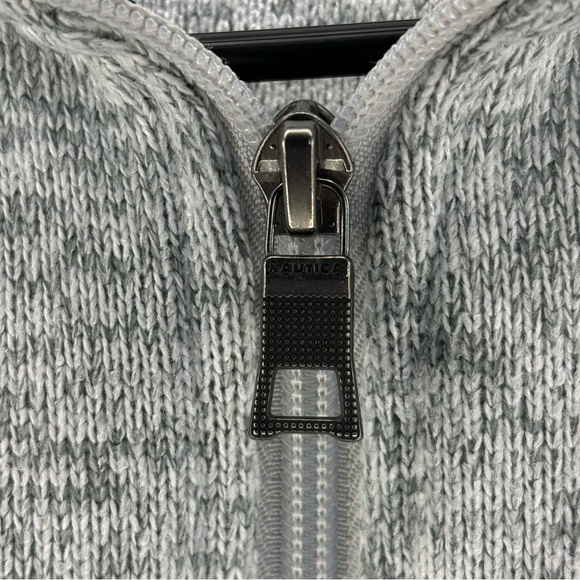Nautica Heathered Grey Half Zip Pullover Preppy Casual Jacket | Size Lar… - Picture 4 of 6